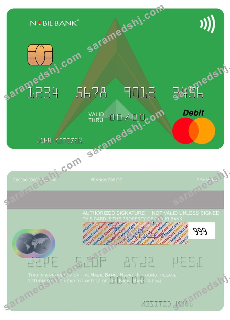 Nepal Nabil Bank mastercard